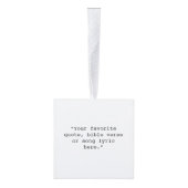 独自の引用文 キューブオーナメント (右)