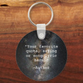 独自の引用文 キーホルダー (正面)