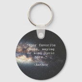 独自の引用文 キーホルダー (正面)