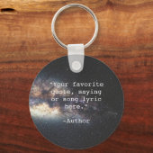 独自の引用文 キーホルダー (正面)