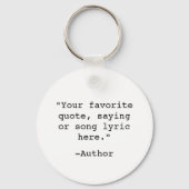 独自の引用文 キーホルダー (正面)
