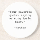 独自の引用文 コースター (正面)