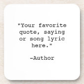 独自の引用文 コースター (正面)