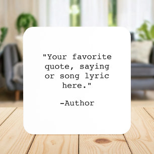 独自の引用文 コースター