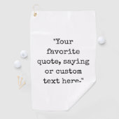 独自の引用文 ゴルフタオル (インサイチュ)