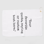 独自の引用文 ゴルフタオル (横)