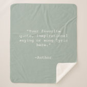 独自の引用文 シェルパブランケット (正面)