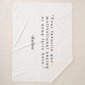 独自の引用文 シェルパブランケット (正面)