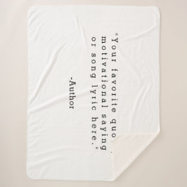 独自の引用文 シェルパブランケット