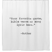 独自の引用文 シャワーカーテン (正面)