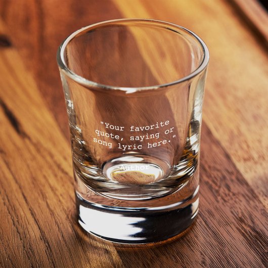 独自の引用文 ショットグラス