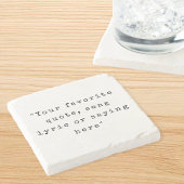 独自の引用文 ストーンコースター