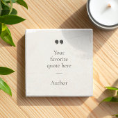 独自の引用文 ストーンコースター