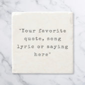 独自の引用文 ストーンコースター