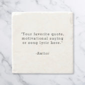 独自の引用文 ストーンコースター