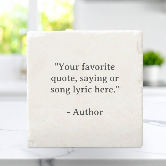 独自の引用文 ストーンコースター