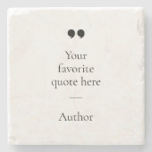 独自の引用文 ストーンコースター (正面)