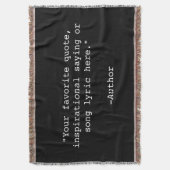 独自の引用文 スローブランケット (正面縦)