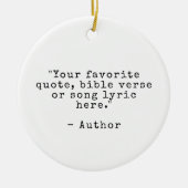 独自の引用文 セラミックオーナメント (正面)