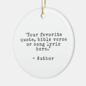 独自の引用文 セラミックオーナメント (左)