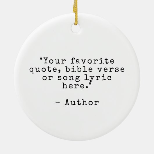 独自の引用文 セラミックオーナメント (裏面)