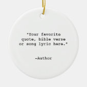 独自の引用文 セラミックオーナメント (正面)