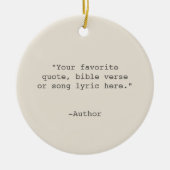 独自の引用文 セラミックオーナメント (正面)