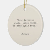 独自の引用文 セラミックオーナメント (左)