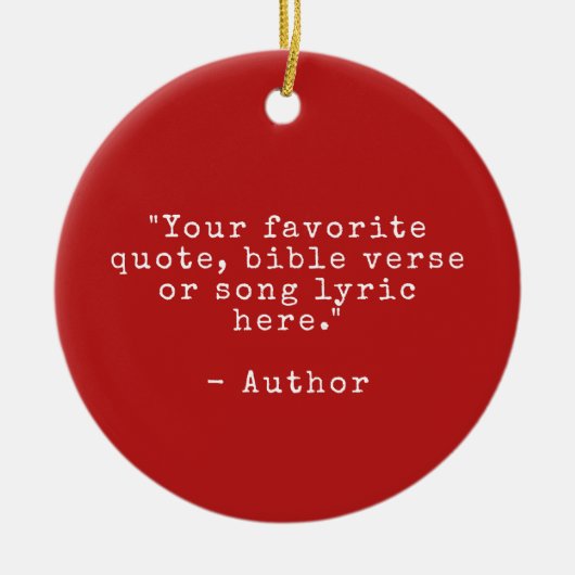 独自の引用文 セラミックオーナメント (正面)