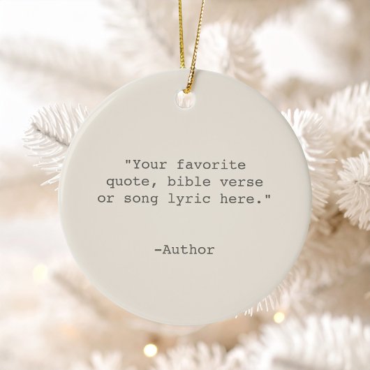 独自の引用文 セラミックオーナメント