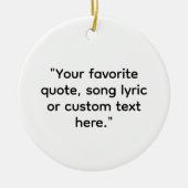 独自の引用文 セラミックオーナメント (正面)