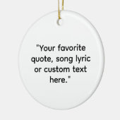 独自の引用文 セラミックオーナメント (左)