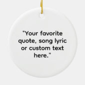 独自の引用文 セラミックオーナメント (裏面)