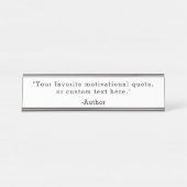 独自の引用文 デスクネームプレート (正面)