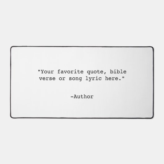 独自の引用文 デスクマット (正面)