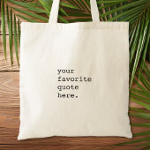 独自の引用文 トートバッグ