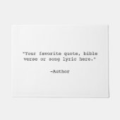 独自の引用文 ドアマット (正面)