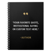 独自の引用文 ノートブック (正面)