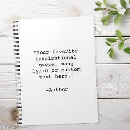 独自の引用文 ノートブック