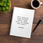 独自の引用文 ノートブック