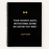 独自の引用文 ノートブック (正面)