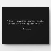 独自の引用文 フォトプラーク (正面)