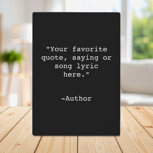 独自の引用文 フォトプラーク