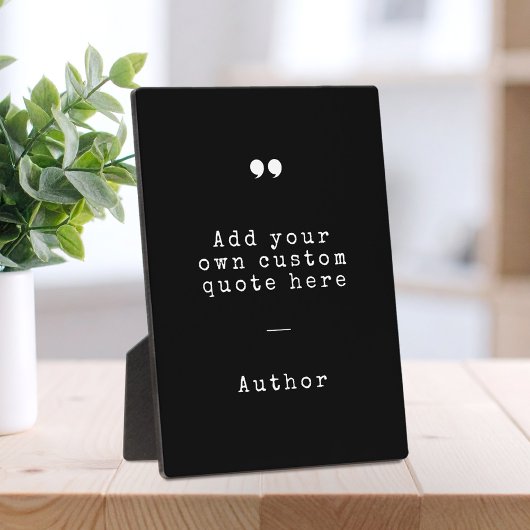 独自の引用文 フォトプラーク