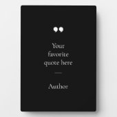 独自の引用文 フォトプラーク (正面)