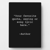 独自の引用文 フォトプラーク (正面)