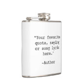 独自の引用文 フラスク (右)