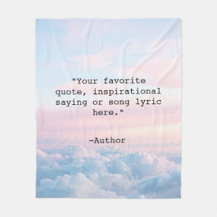 独自の引用文 フリースブランケット