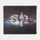 独自の引用文 フリースブランケット (正面(横))