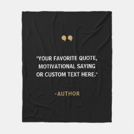 独自の引用文 フリースブランケット